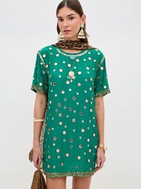 Cruz Embellished Mini Dress